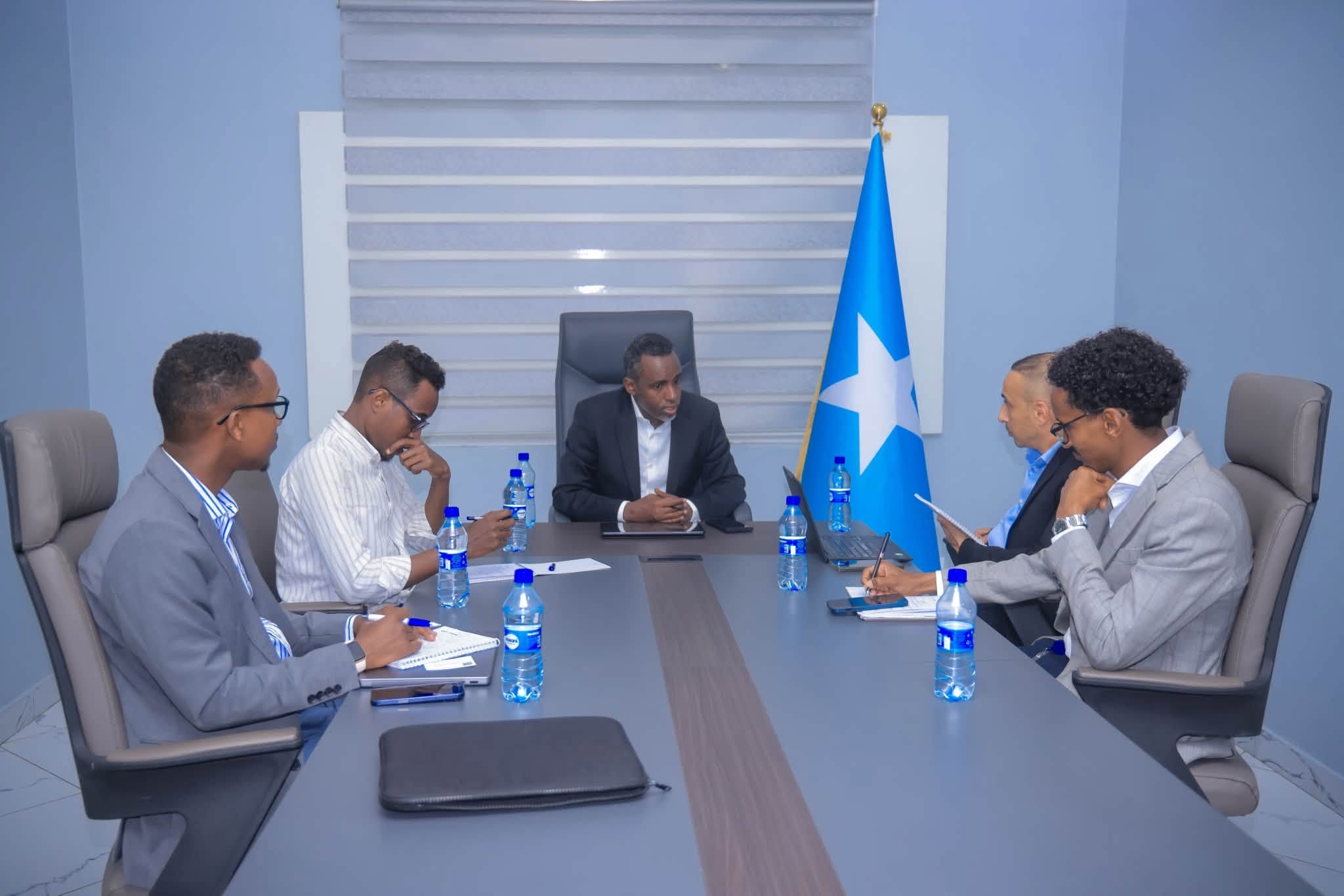 Agaasimaha Guud ee Wasaaradda Xannaanada Xoolaha, Dhirta iyo Daaqa ee JFS Mudane Dr. Guled Abdijalil, oo kulan la qaatay Wakiilka cusub ee IFAD Soomaaliya